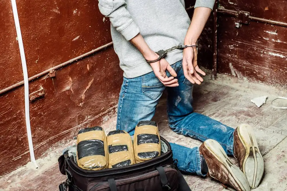 A picture of a person in handcuffs, representing a drug crime in Florida